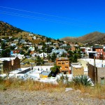 Bisbee with its buildings on the sides of hills